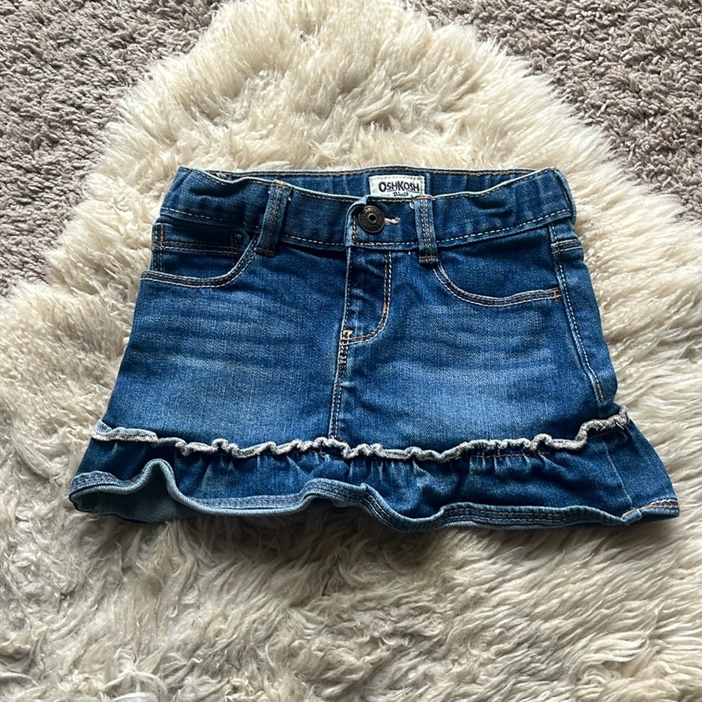 OSHKOSH denim ruffle skirt